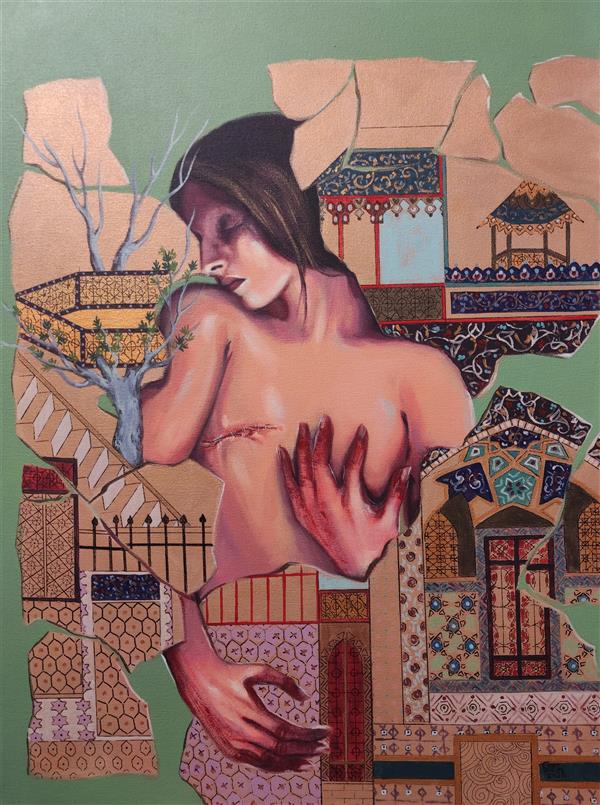 هنر نقاشی و گرافیک محفل نقاشی و گرافیک الهام حسین پور آکریلیک روی بوم دیپ ، سال خلق ۱۳۹۹, عنوان اثر:cancer(کنسر) از مجموعه گذر زمان، هنرمند:الهام حسین پور
#نقاشی #سرطان #نگارگری_ایرانی #زنان