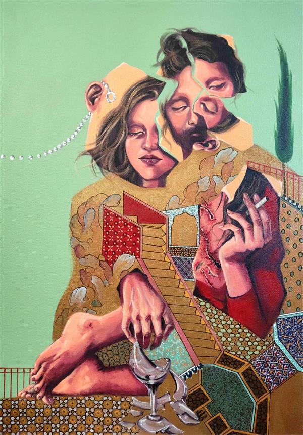 هنر نقاشی و گرافیک محفل نقاشی و گرافیک الهام حسین پور آکریلیک روی بوم دیپ ، سال خلق 1401, عنوان اثر: زخم ، هنرمند : الهام حسین پور 
#پرتره
#کوبیسم