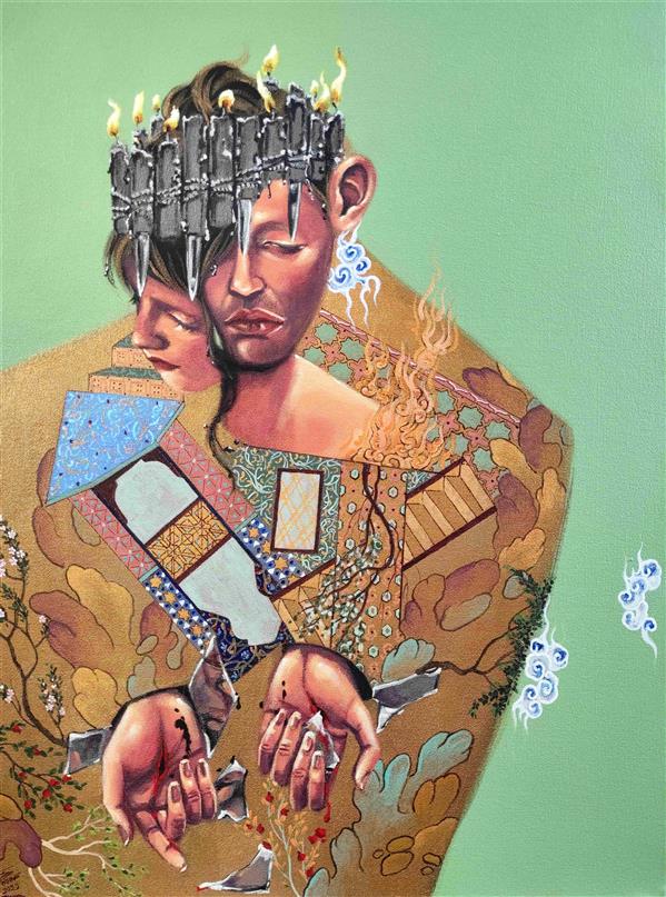 هنر نقاشی و گرافیک محفل نقاشی و گرافیک الهام حسین پور آکریلیک روی بوم دیپ ، سال خلق 1401, عنوان اثر: ben ، هنرمند : الهام حسین پور 
#پرتره
#کوبیسم