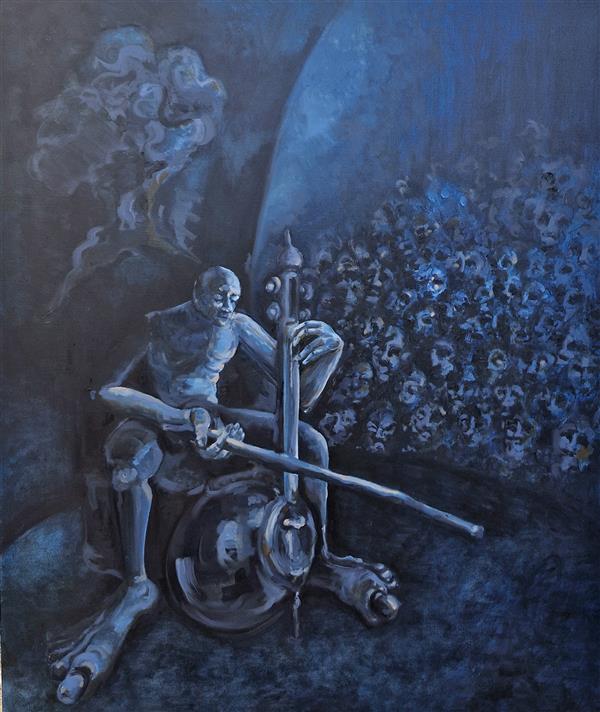 هنر نقاشی و گرافیک محفل نقاشی و گرافیک الناز شادور نقش و صدا: حزین
این اثر با الهام از گوشه های #موسیقی سنتی ایران خلق شده است.
#رنگ_و_روغن روی #بوم ابعاد ۱۲۰×۱۰۰