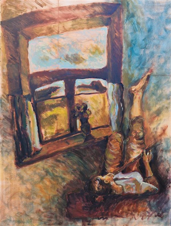 هنر نقاشی و گرافیک محفل نقاشی و گرافیک الناز شادور نقش و صدا: راز و نیاز
این اثر با الهام از گوشه های #موسیقی سنتی ایران خلق شده است.
#رنگ_و_روغن روی #بوم ابعاد ۱۲۰×۹۰