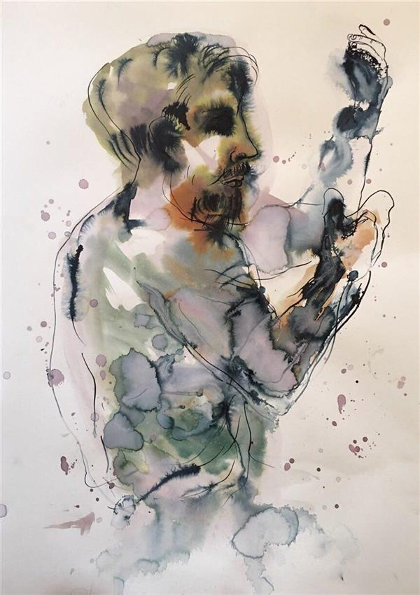 هنر نقاشی و گرافیک محفل نقاشی و گرافیک نگارباطنی پور اکسپرسیونیسم فیگوراتیو/
تکنیک ترکیبی روی مقوا