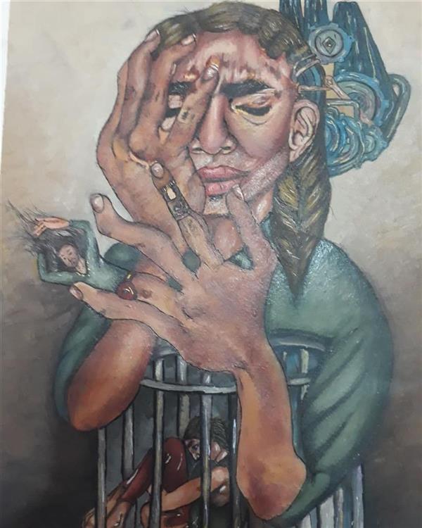 هنر نقاشی و گرافیک محفل نقاشی و گرافیک ارزو بیجانلو زندان درون
سایز:۵۰×۴۰
mex media