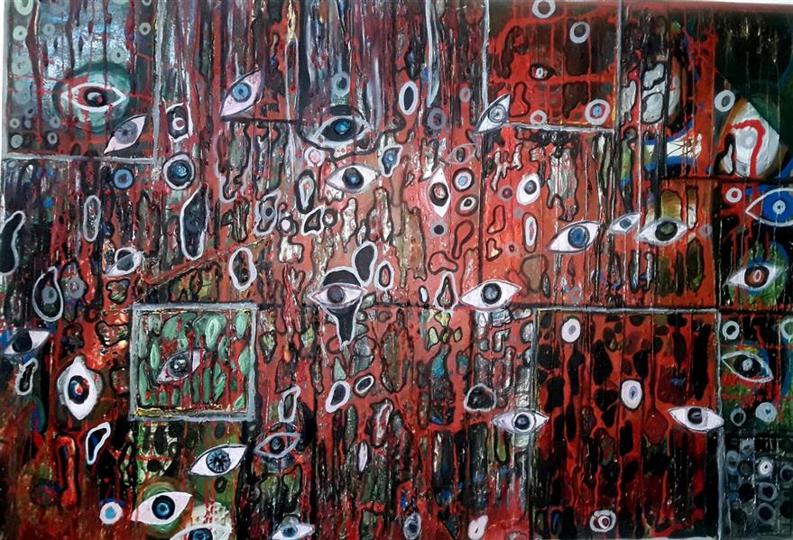 هنر نقاشی و گرافیک محفل نقاشی و گرافیک باران آریایی جاویدان(ساعده همه کش) نام :هر نگاه
تکنیک: رنگ روغن
ابعاد ۱۰۰×۷۰