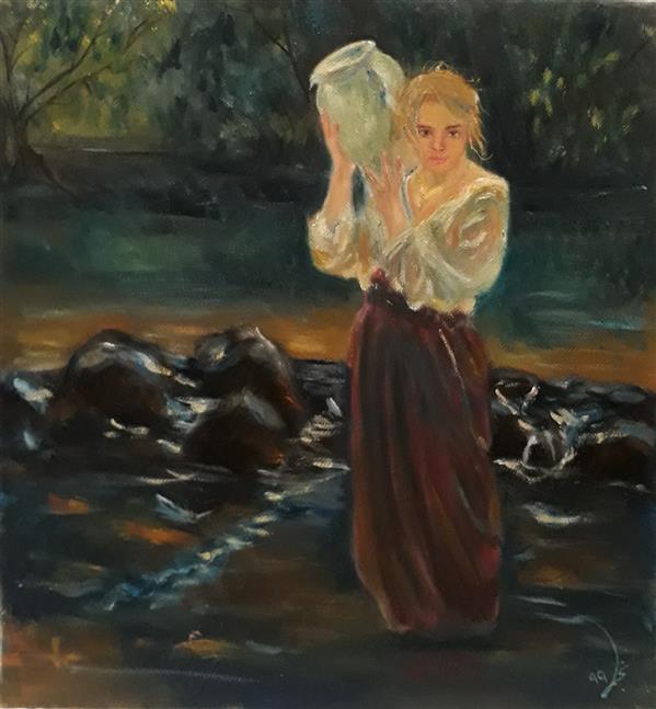 هنر نقاشی و گرافیک محفل نقاشی و گرافیک معصومه نجمی  رنگ روغن ۴۰*۴۰