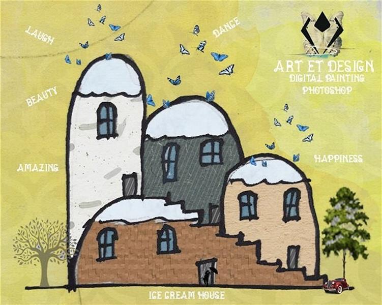 هنر نقاشی و گرافیک محفل نقاشی و گرافیک Art et design Ice cream house