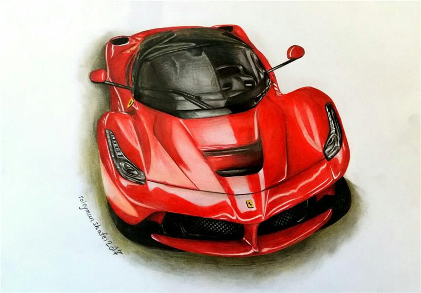 هنر نقاشی و گرافیک محفل نقاشی و گرافیک سلیمان شافعی بوکانی طراحی Ferrari F150 2017