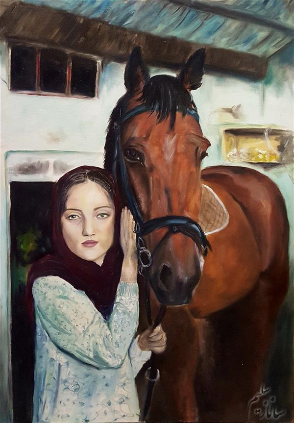 هنر نقاشی و گرافیک محفل نقاشی و گرافیک Sanaz_talaei #رنگ_روغن
50×70
اولین سری از مجموعه اسب و انسان