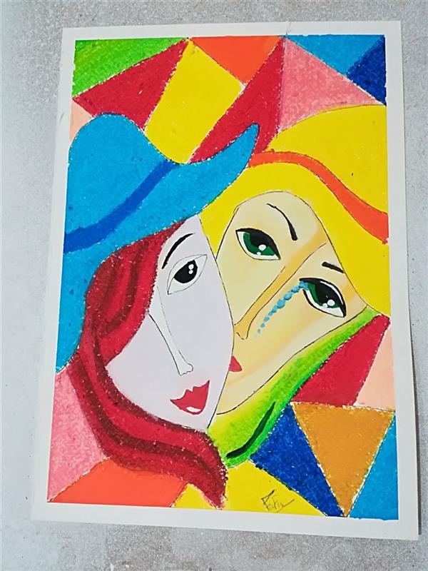 هنر نقاشی و گرافیک محفل نقاشی و گرافیک Fateme shahafv  اثر #هنرمند#فاطمه#شاه_عفو
نقاشی #گرافیکی مدرن
سبک #کوبیسم
میکس مدیا #ابرنگ و #پاستل

Instagram 👉 @fafapaint