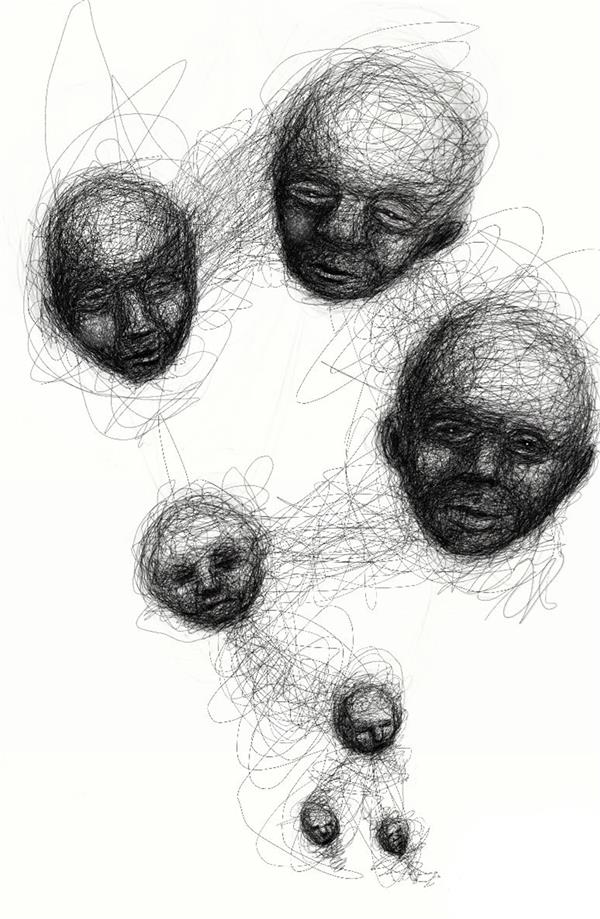 هنر نقاشی و گرافیک محفل نقاشی و گرافیک علی صفاریان #faces #digital