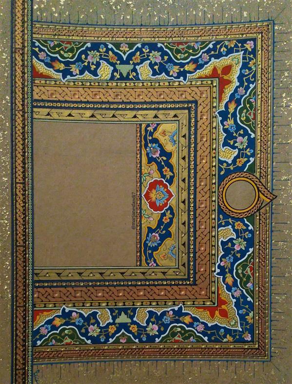 هنر نقاشی و گرافیک محفل نقاشی و گرافیک مرجان اسفندی میلاجردی #tazhip#islamicart#artist#زخرفة#زخرفة_الاسلامیة#حاشیه#زرنگاری#گره_چینی#مرجان_اسفندی_میلاجردی#قاب#پاسپارتپ
با قاب و پاسپارتو فیلتدار تحویل داده میشود