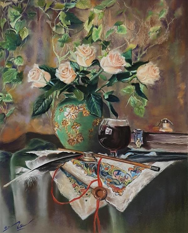 هنر نقاشی و گرافیک محفل نقاشی و گرافیک سعید خسروی تکنیک پاستل سال 1400