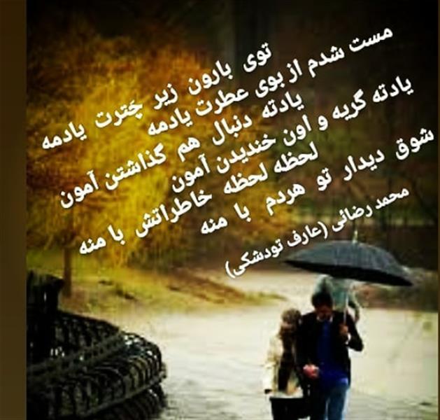 هنر شعر و داستان محفل شعر و داستان محمدرضائی(عارف تودشکی) #شعر_عاشقانه