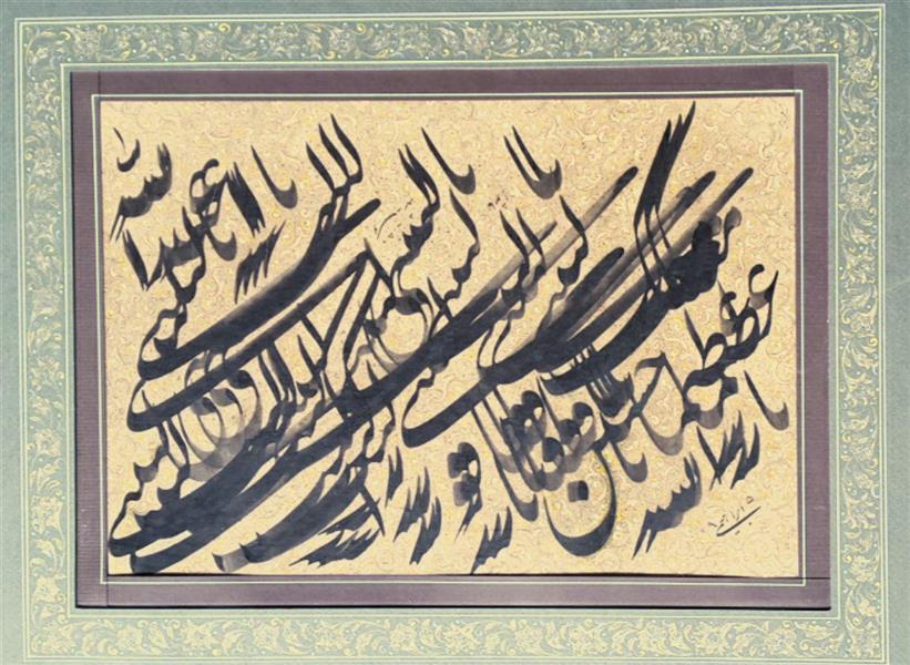 هنر خوشنویسی محفل خوشنویسی کامران ابراهیمی دانگ قلم یکسانت