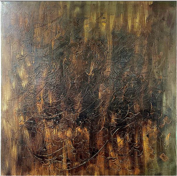 هنر خوشنویسی محفل خوشنویسی محمد (محمد باقر )ابراهیمی ⁨	«سکوت هم فراموش نمی‌کند…
فقط لایه‌لایه در ما رسوب می‌کند.»

رسوبِ سکوت
میکس‌مدیا روی بوم
۱۲۰×۱۲۰ سانتیمتر
۱۳۹۸ | ساری
ا
ثر: محمد ابراهیمی جویباری

این اثر روایت لحظه‌هایی‌ست که گفته نشدند

                       اما ماندند، عمیق و ماندگار.

📩 جهت خرید و اطلاعات بیشتر دایرکت پیا
مهای انباشته‌شده در گذر زمان؛
سکوت‌هایی که نه محو می‌شوند و نه فراموش،
بلکه در لایه‌های ذهن و ماده رسوب می‌کنند.

بافت‌های خشن و حرکت‌های آزاد،
بیانگر فرسایش تدریجی احساسات انسانی‌اند؛
جایی که آشفتگی و آرامش
هم‌زمان در یک قاب
 هم‌زیستی دارند.

این بوم، مکثی‌ست در برابر شتاب جهان
و دعوتی‌ست برای دیدن آن‌چه معمولاً نادیده می‌ماند.

⸻

Sediment of Silence

Mixed Media on Canvas
120 × 120 cm
2019 | Sari, Iran

This artwork explores the silent accumulation of time, memory, and emotio
n.
Layers, textures, and traces reflect moments left unspoken—
not erased, but settled deep within the material and the mind.

Through raw gestures and dense surfaces,
the work reveals 