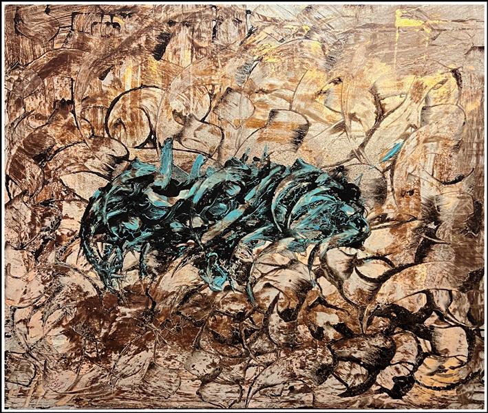 هنر خوشنویسی محفل خوشنویسی محمد (محمد باقر )ابراهیمی میکس مدیا روی بوم ۱۲۰ در ۱۰۰
گر می بخوری تو با خردمندان خور
یا با صنمی ، ماهرخی خندان خور

“نوش‌خند”، جایی که رنگ و کلام در هم می‌آمیزند.

زندگی میان جرعه‌ای اندیشه و لبخندی از دل تجربه جریان دارد. “نوش‌خند” روایت همنشینی خرد و لذت، تفکر و شهود است. درهم‌تنیدگی رنگ‌ها و فرم‌ها، نجوای خاموش خردمندانی‌ است که در سکوت، هزاران سخن برای گفتن دارند. در این اثر، خوشنویسی نه فقط یک فرم بصری، بلکه پلی میان معنویت و احساس است؛ نقطه‌ای که نگاه بیننده در آن متوقف نمی‌شود، بلکه جاری می‌شود، همچون جرعه‌ای شیرین از حقیقت.

🎨 نام اثر: نوش‌خند
📏 ابعاد: ۱۲۰ × ۱۰۰ سانتی‌متر
🖌 متریال: میکس مدیا روی بوم
🎨 هنرمند: محمد ابراهیمی جویباری