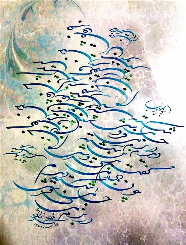 هنر خوشنویسی محفل خوشنویسی علی اکبرنژاد هوالمحبوب
جامی شکسته دیدم در بزم می فروشی
گفتم بدین شکسته چون باده میفروشی؟
خندید و گفت زین جام جز عاشقان ننوشند
مستِ شکسته داند قدر شکسته نوشی
شعر: #خیام
خط: #اکبرنژاد
#بداهه_نویسی