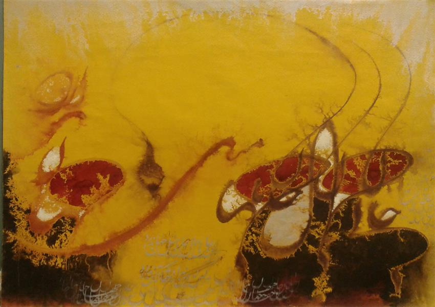 هنر خوشنویسی محفل خوشنویسی علی محمدجانپور شعر این اثر از #حافظ است 
ابعاد با حاشیه ۶۰×۸۰
