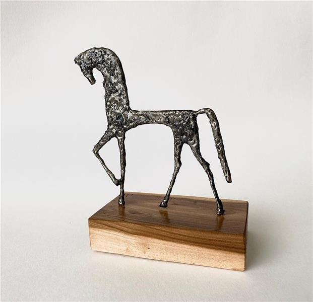 هنر سایر محفل سایر هنر ها شهاب صالحی shahabsalehi_art# مجسمه فلزی اسب.
باپایه چوب گردو.
ارتفاع 28سانتی متر.
متریال:فلز آهن.چوب