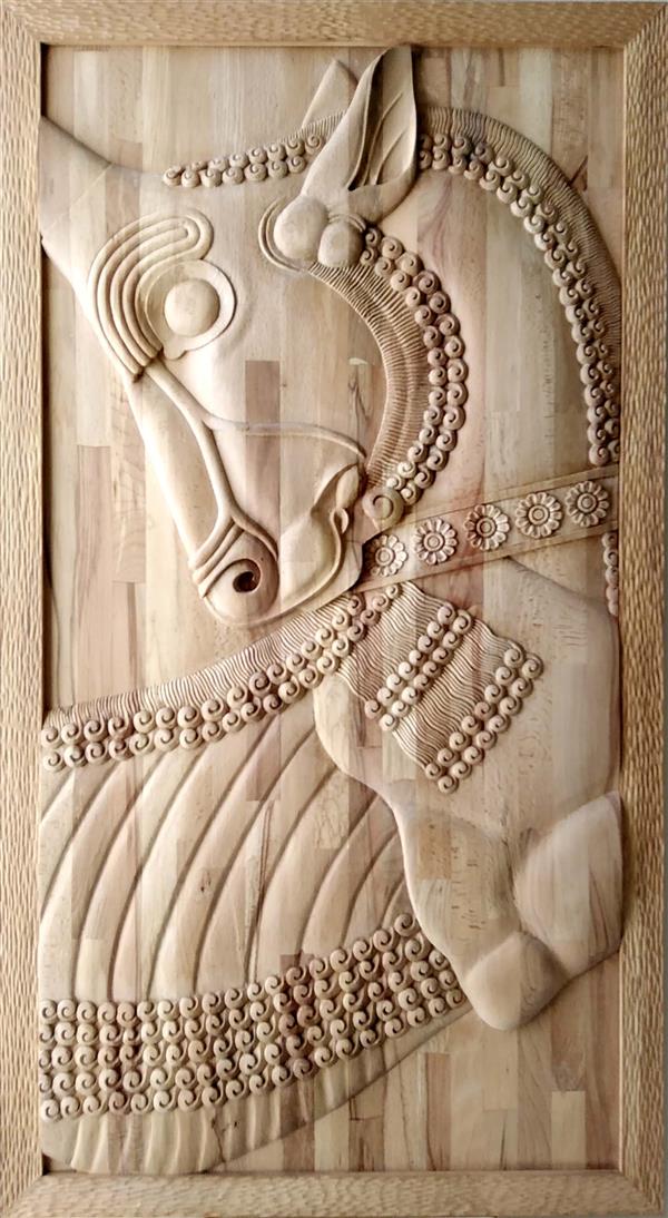هنر سایر محفل سایر هنر ها مرتضی افشاری #منبت، چوب راش، 1398،نوروز،تخت جمشید