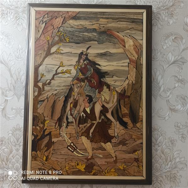 هنر سایر محفل سایر هنر ها زیبا رستمی معرق چوب تفکیک رنگ اثر مینیاتور عاشقان استاد فرشچیان
از چوبهای افرا عناب زرشک نارنج گردو.....استفاده شده
#معرق چوب