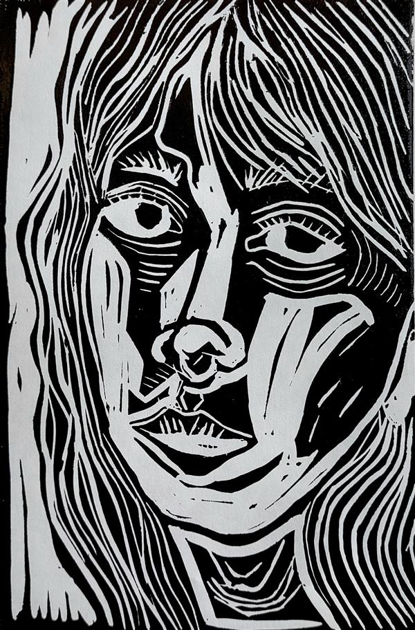 هنر سایر محفل سایر هنر ها سجاد ربیعی #چاپ_دستی
#لینو
دختری با پیرسینگ سپتوم
سجاد ربیعی
سال 2024/1403
