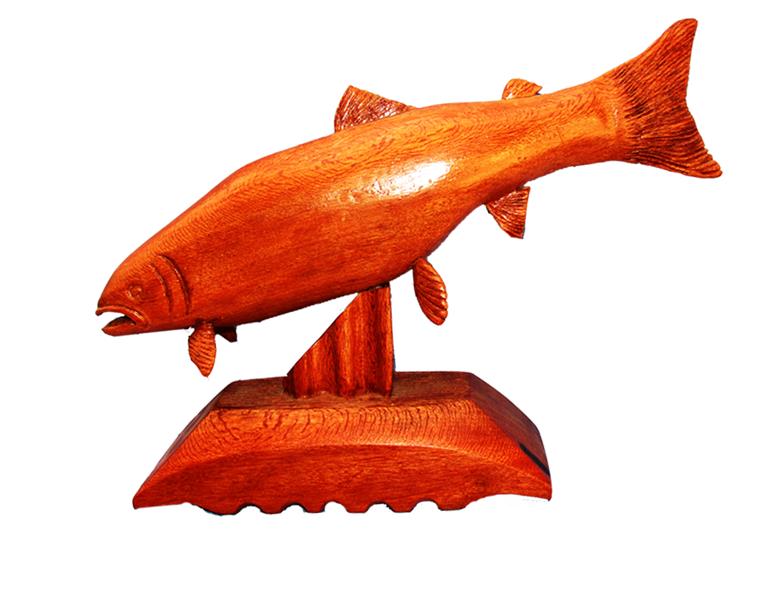 هنر سایر محفل سایر هنر ها faryotab ماهی قزل آلا
متریال:چوب وارداتی هندی 
هنر دست
سایز:طول 35,عرض:6ارتفاع :15