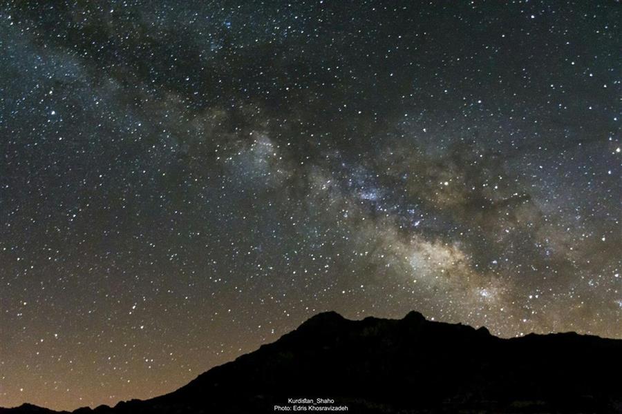 هنر عکاسی عکاسی در شب Edris Khosravizadeh کهکشان راه شیری در کوهستان شاهو