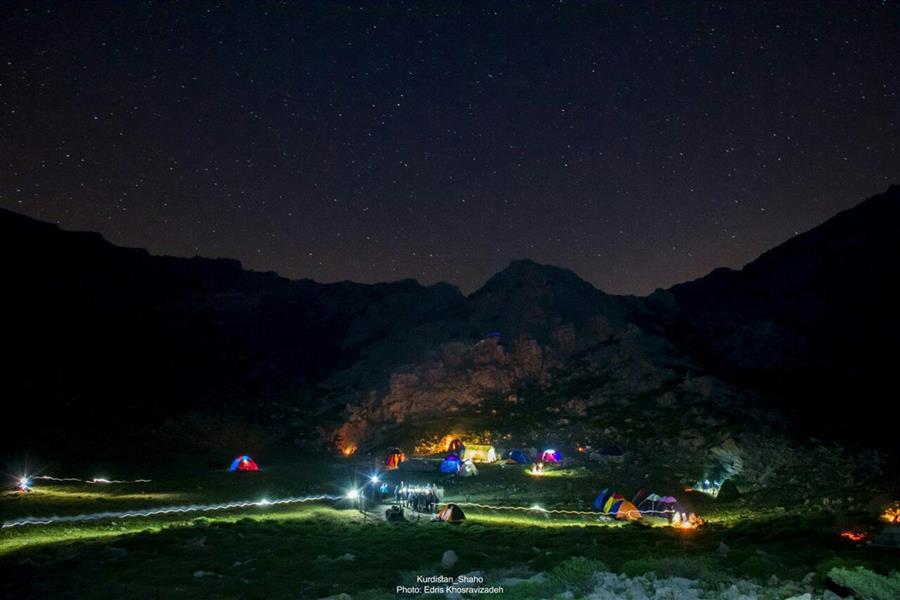 هنر عکاسی عکاسی در شب Edris Khosravizadeh کمپ شبانه کوهستان شاهو