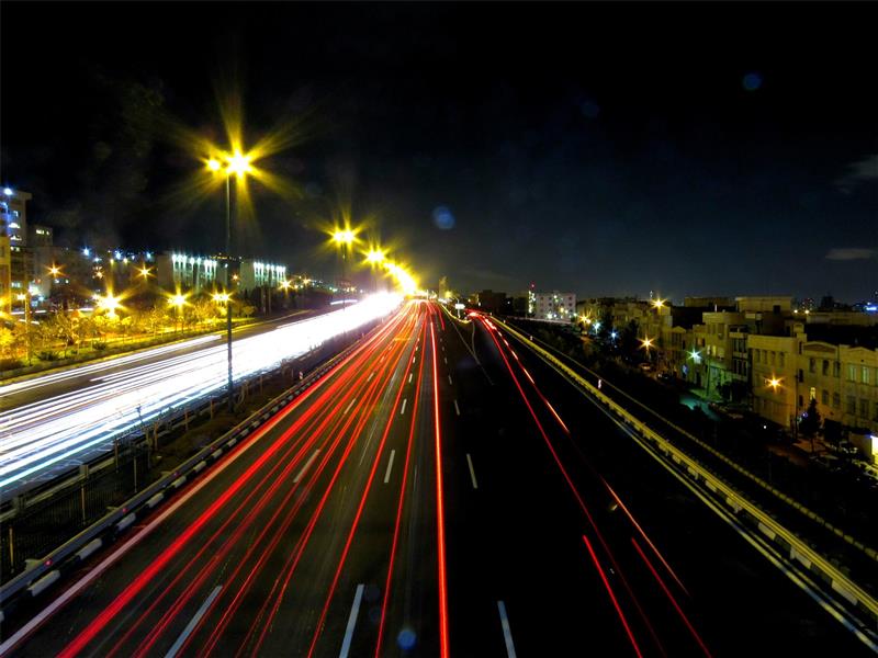 هنر عکاسی عکاسی در شب احمد اطیابی بزرگراه همت ، تهران