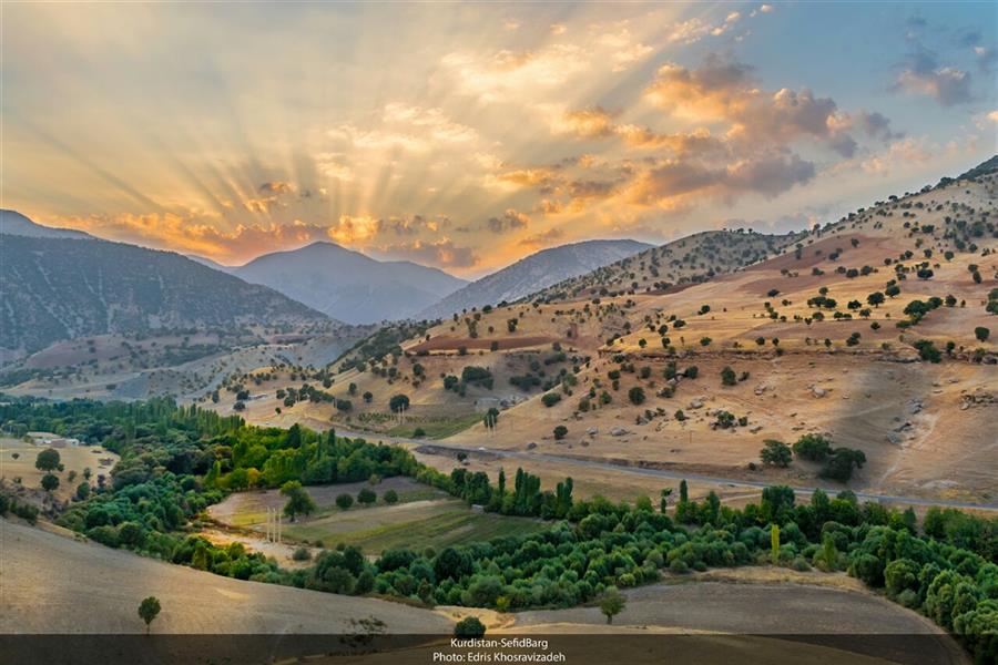 هنر عکاسی عکاسی لنداسکیپ منظره Edris Khosravizadeh غروب طلایی در دره بهشت