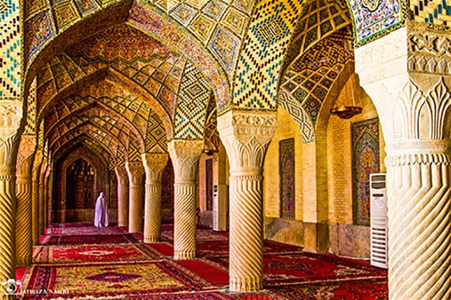 هنر عکاسی عکاسی فرهنگ ایرانی علیرضا ناصری  شیراز/ مسجد نصیرالملک