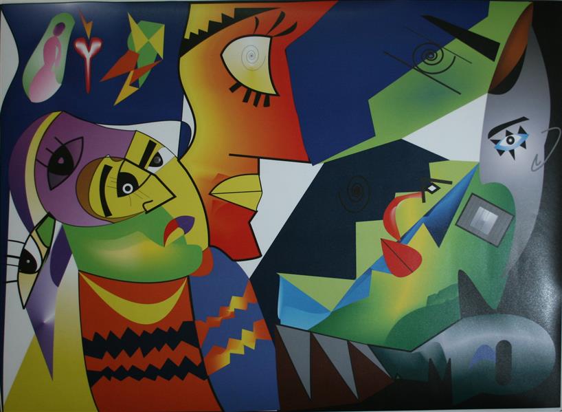هنر نقاشی و گرافیک تصویرسازی هانیه اسلامیه نام اثر:آمدن و رفتن
تکنیک آکرولیک 
انتزاعی