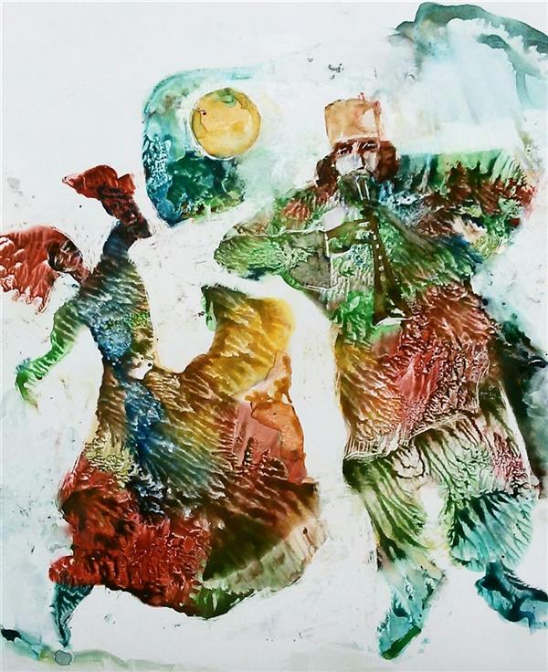هنر نقاشی و گرافیک تصویرسازی حسین اسماعیلی #آمد بهار جانها ای شاخ تر برقصا