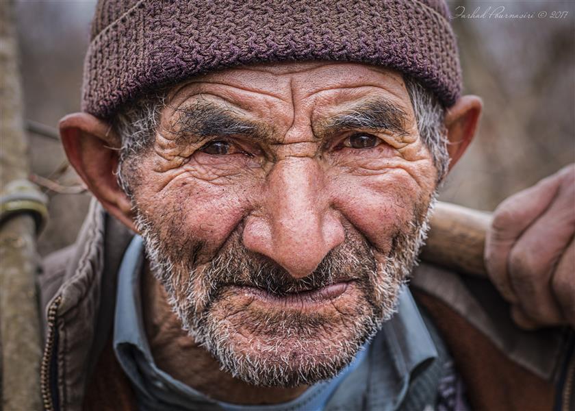 هنر عکاسی عکاسی پرتره هنری Farhad multi art #پرتره #پیرمرد #آغوزچال_املش