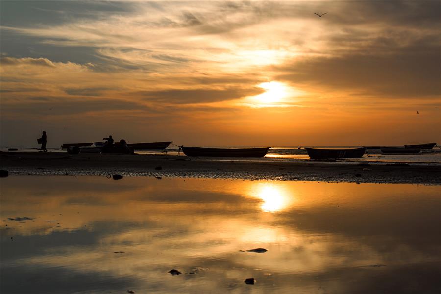 هنر عکاسی عکاسی سیلوئت یا ضد نور کوروش زنگویی #sunset of #Shif_island