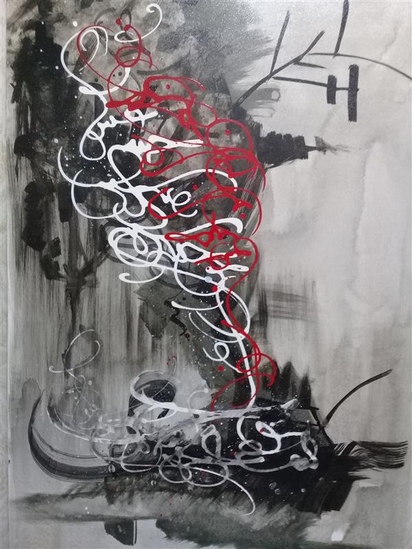 هنر خوشنویسی اشعار حافظ زینب مرادی #نقاشیخط#حافظ#ابعاد: ۶۰.۹۰
فلک چودید سرم را اسیرچنبرعشق
ببست گردن صبرم بریسمان فراق