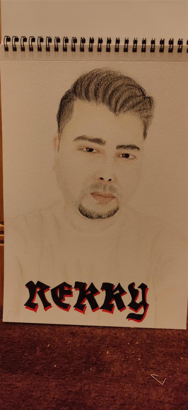 Drawing Artwork by Murad Ali Hello dear if u interest to make your own self portrait available A4 size and A4 size 