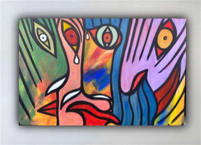 Painting Artwork by Roberto Francis  Acrylics on stretched canvas