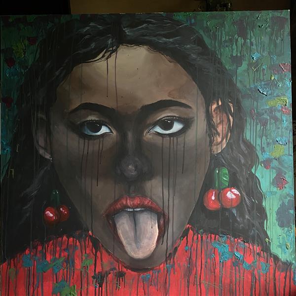 Painting Artwork by Andreeva Polina acrylic paint ,Acrylic,Canvas,Figurative,Modern