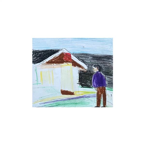 Irfan Ajvazi Untitled, 40x40 cm, colored pencil on paper, 2024