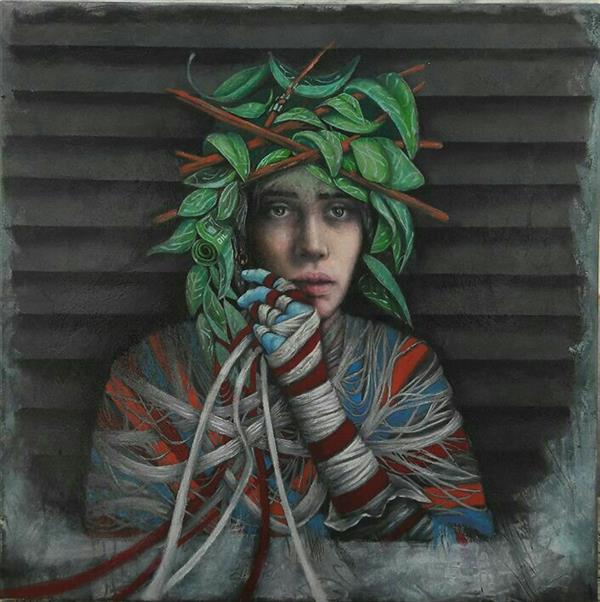 Painting Artwork by Amirreza Koohi  ,Oil,Acrylic,Canvas,Women,Surrealism