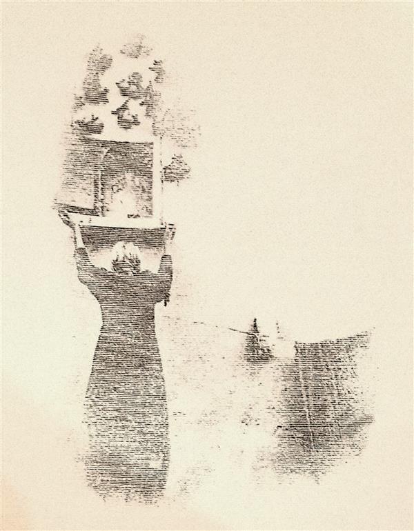 Print Artwork by Shahrazad Raheleh  ,Etching,Impressionism,Popular culture,#595A5B,#FFF,Paper