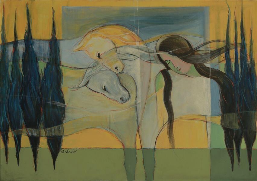 Bahman Zareian #بهمن_زارعیان 
نام اثر: آرامش
قطع:60×80/آکرولیک روی بوم