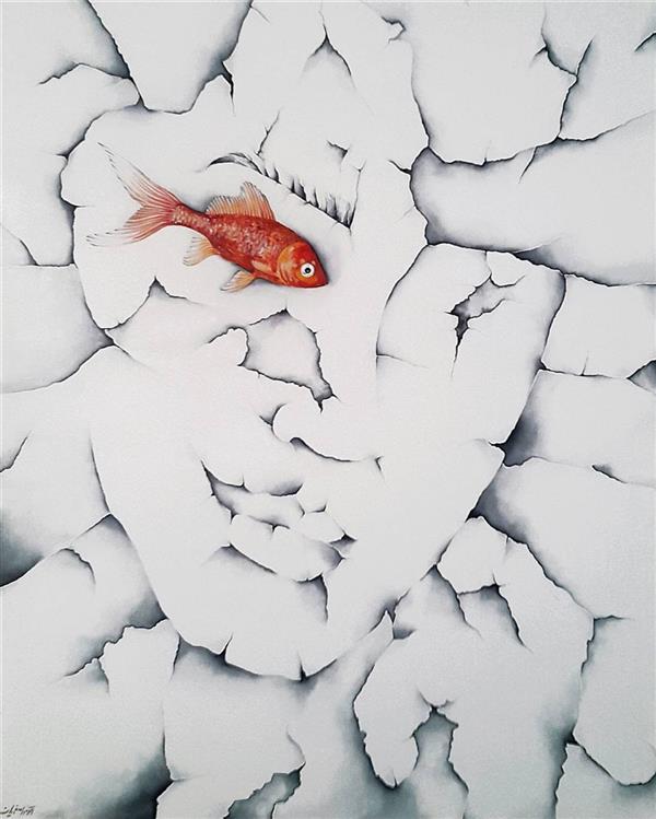 Akram Asgharian نام اثر: عبور
سایز: ۷۰×۱۰۰ (بوم دیپ)
تکنیک: #رنگ روغن