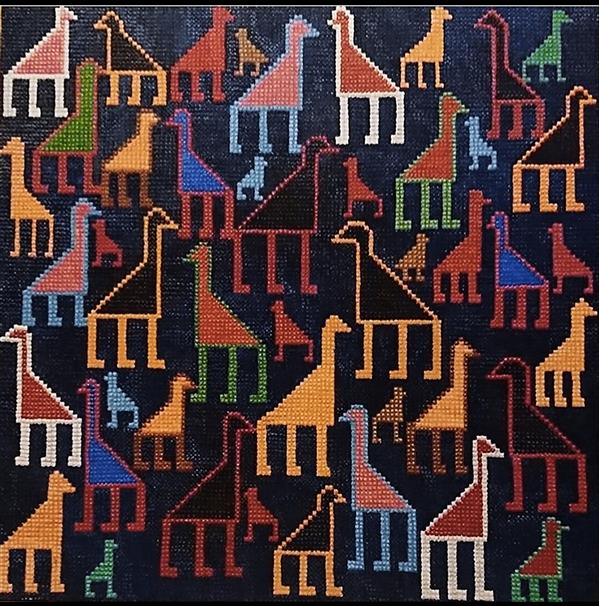Parvin Fatahizadeh نام اثر :در جستجوی سیمرغ
تکنیک :اکرولیک روی بوم
قطع :70 ×70
