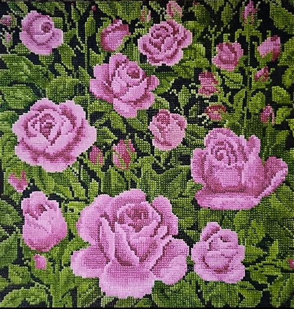 Parvin Fatahizadeh نام اثر :گلهای رز
تکنیک:اکرولیک
قطع:70 ×70
