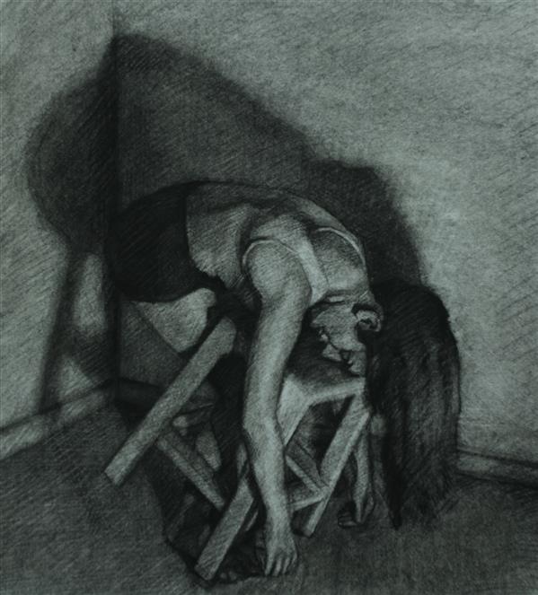 Drawing Artwork by Elnaz Zare   ,Figurative,Paper,Charcoal