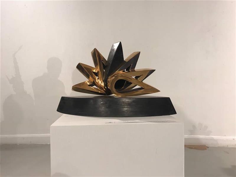 Sculpture Artwork by Leila Sabyani  Bronze,Stone,Abstract