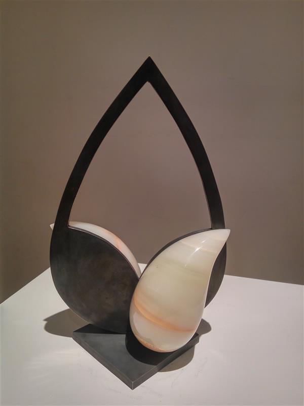 Sculpture Artwork by Leila Sabyani  Bronze,Stone,Abstract